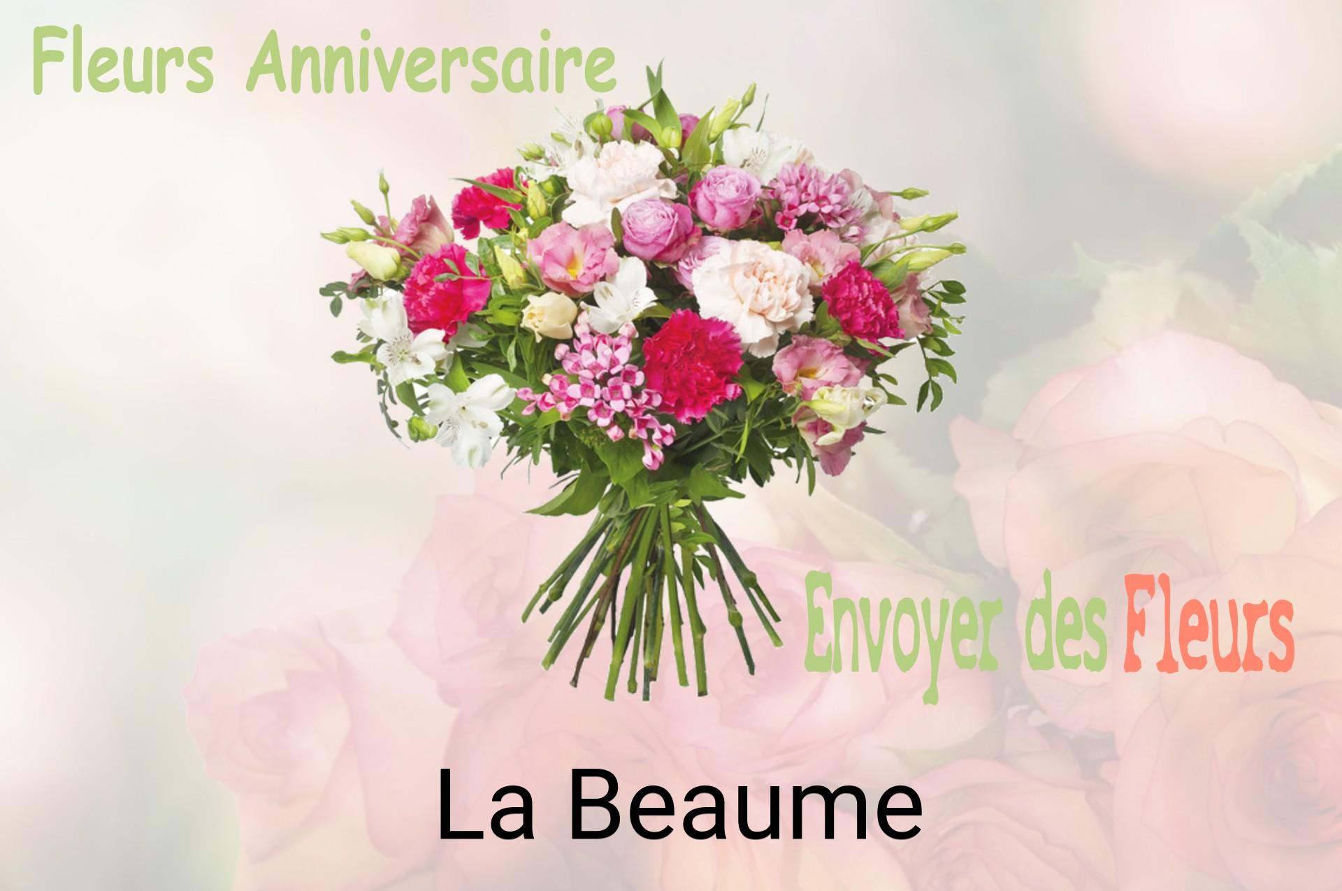 Bouquet de fleurs d’anniversaire livré à La Beaume